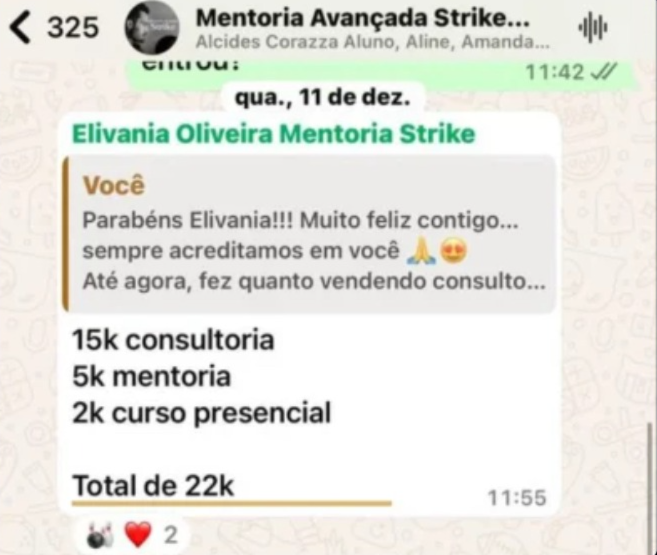 Elivania Oliveira · R$22.000 no 1º mês